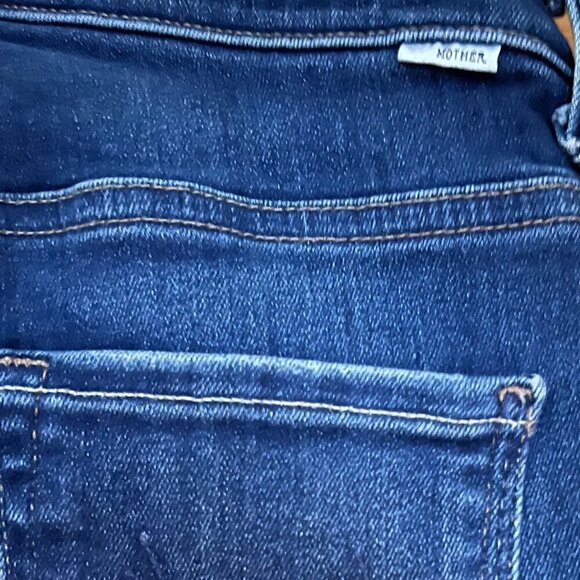 The Stunner Ankle Fray Jean Sweet Lime in Dark Denim Size 25 - Picture 9 of 13